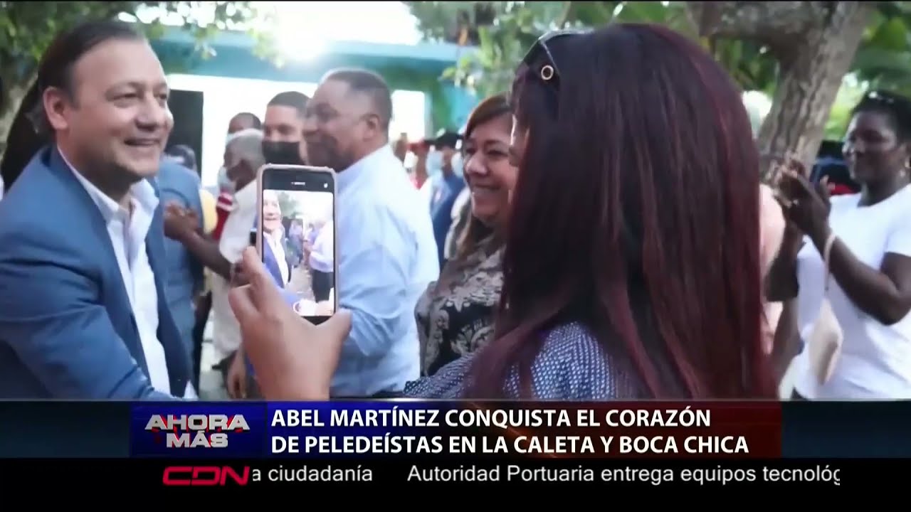 Abel Martínez conquista a peledeístas en La Caleta y Boca Chica