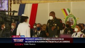 Presidente Luis Abinader encabeza LX graduación de cadetes ERD