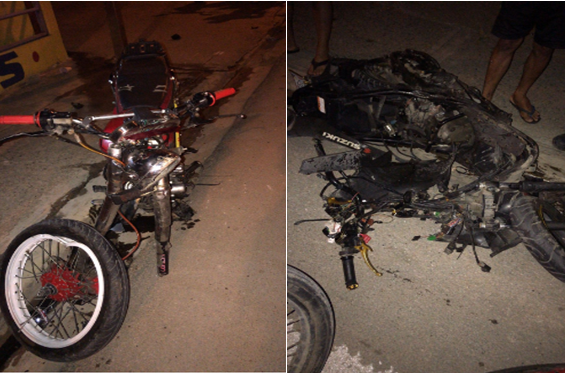 Dos jóvenes pierden la vida al chocar dos motocicletas de frente