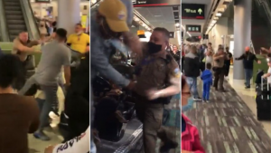 Se produce disturbio entre policías y pasajeros en Aeropuerto de Miami