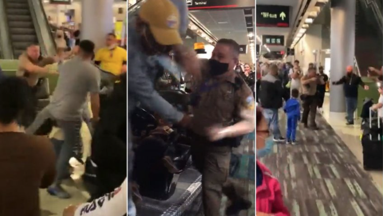 Se produce disturbio entre policías y pasajeros en Aeropuerto de Miami