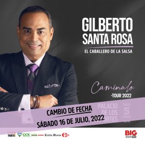 Gilberto Santa Rosa anuncia nueva fecha del tour Camínalo en RD