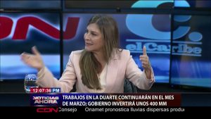 Carolina Mejía informa trabajos en la Duarte continuarán en marzo