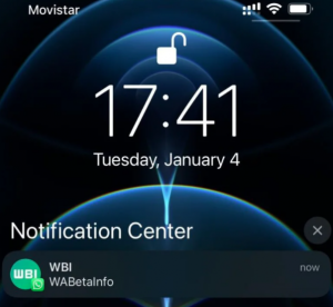 La imagen muestra cómo verán las notificaciones los usuarios de iOS