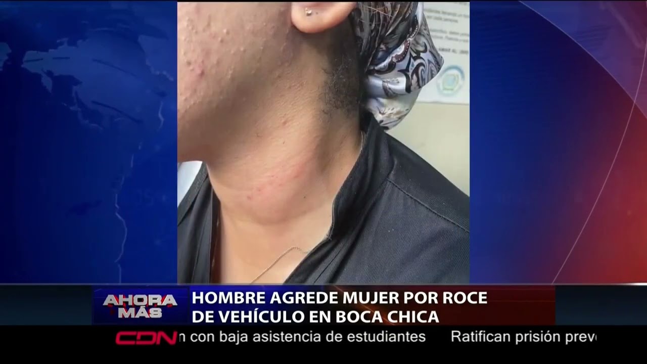 Hombre agrede mujer por roce de vehículos en Boca Chica