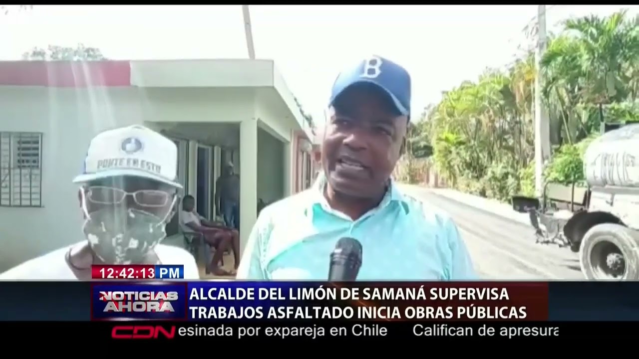 Obras Públicas inicia plan de asfalto en El Limón de Samaná
