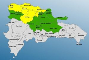 COE aumenta a siete las provincias en alerta amarilla y diez en verde