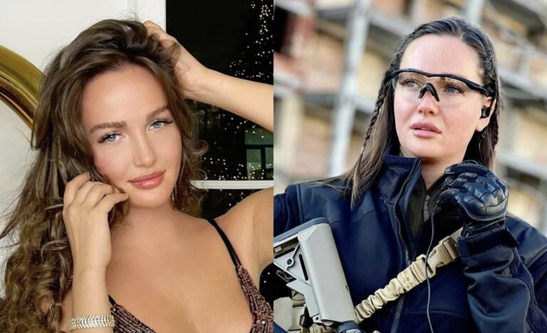 Miss Ucrania cuenta la verdad sobre sus fotos con un fusil