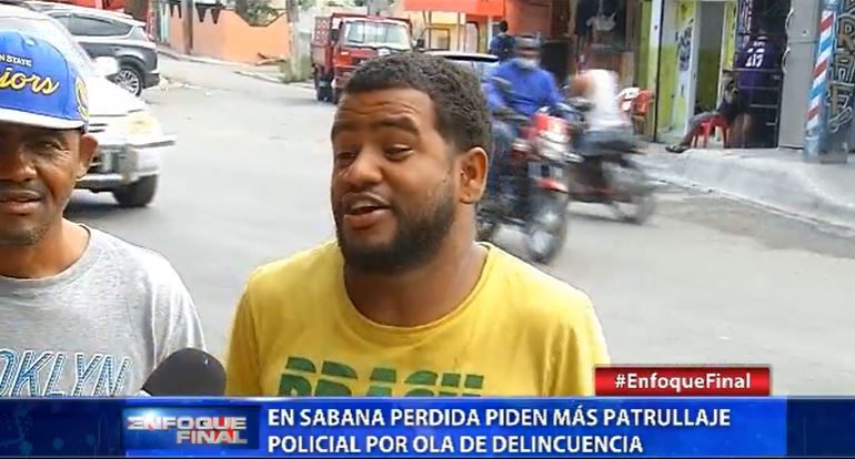 Piden más patrullaje policial por ola de delincuencia en Sabana Perdida