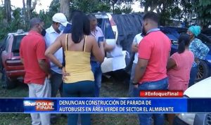 Denuncian construcción de parada de autobuses en sector El Almirante  