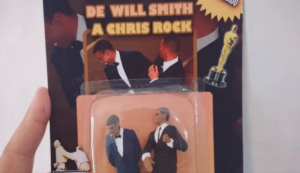 Venden muñecos de la bofetada de Will Smith a Chris Rock