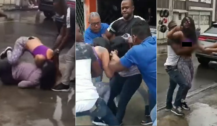 Dos mujeres se pelean por un hombre en vía pública de Santo Domingo