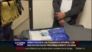 Arrestan en AILA dominico-español con más de dos kilos de cocaína