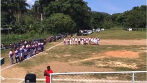 Realizan primer torneo de béisbol en distrito municipal Zambrana