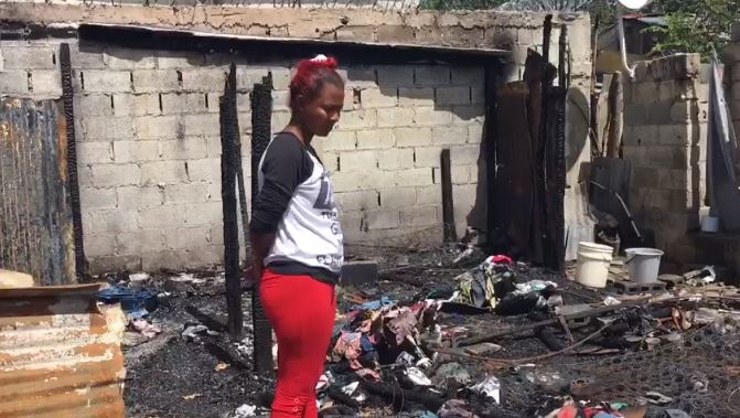 Familia que perdió todo en incendio pide ayuda en Hato Mayor