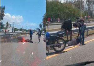 Al menos un herido en accidente de tránsito próximo a playa Caribe