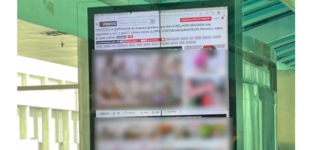 Exhibieron videos para adultos en pantallas del aeropuerto de Río