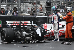 Así quedó el carro de Mick Schumacher tras accidente en el Gran Premio de Mónaco