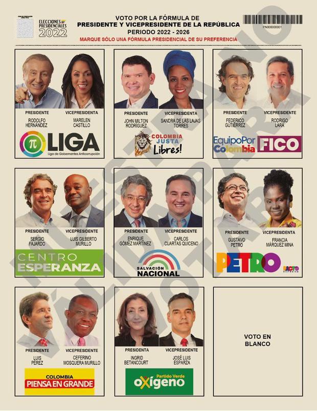 Elecciones Colombia 2022: candidatos