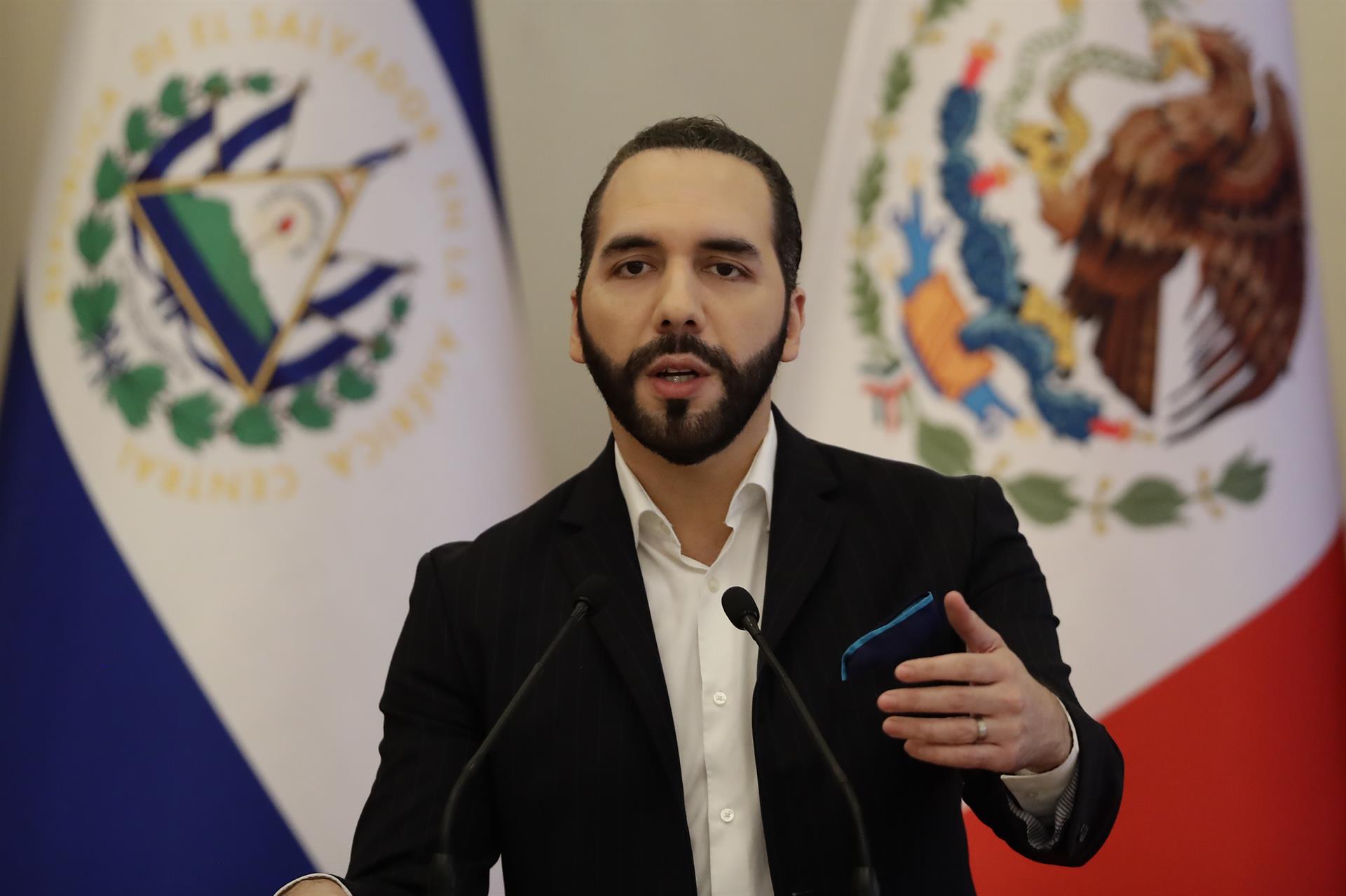 Bukele dice que El Salvador "pronto será un modelo de seguridad"