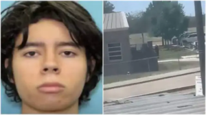 Video del autor de la masacre de Texas corriendo en la escuela