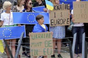 Ucrania es candidata para ser miembro de la Unión Europea