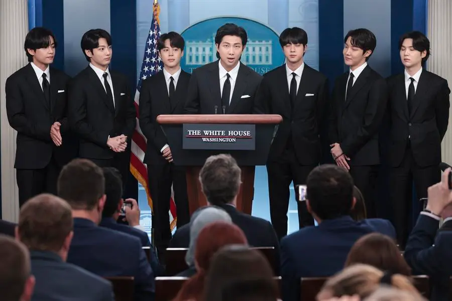 BTS visita la Casa Blanca para discutir crímenes de odio contra los asiáticos