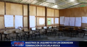 Maestros de Jaquimeyes en SJM demandan terminación de escuela básica