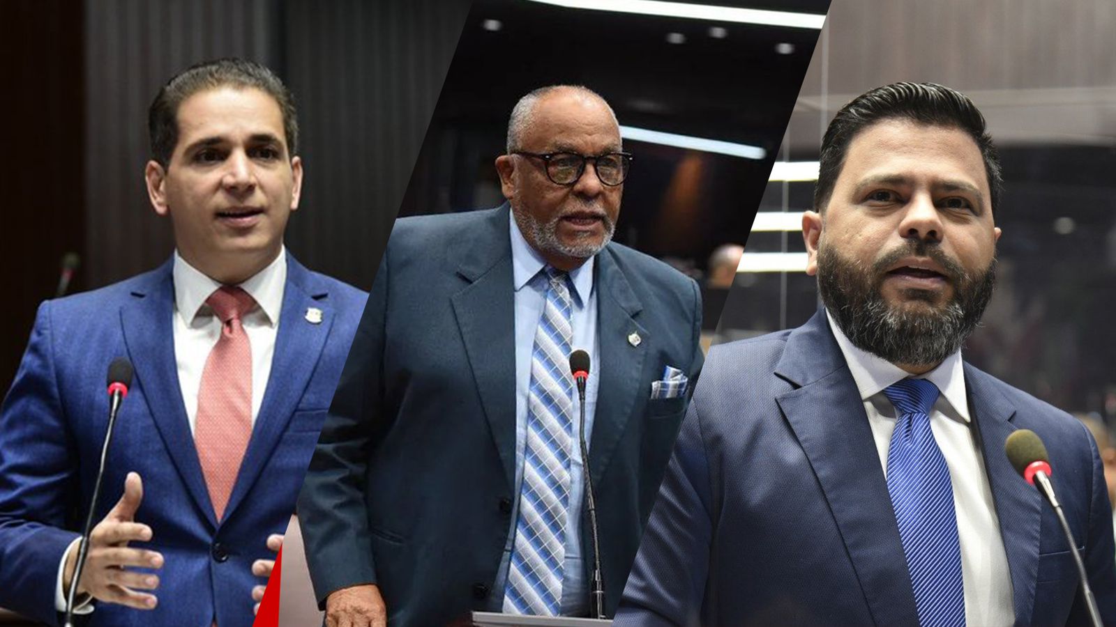 Víctor Fadul, Leonardo Aguilera y Máximo Castro, diputados mejores valorados de Santiago