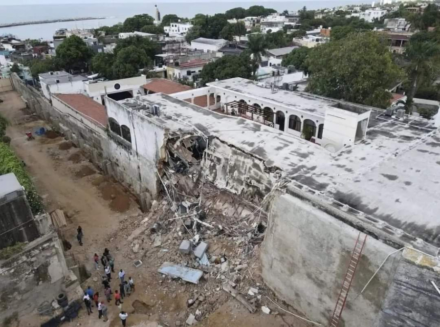 Onesvie sugiere demolición completa de un área de edificio del CODIA que sufrió derrumbe