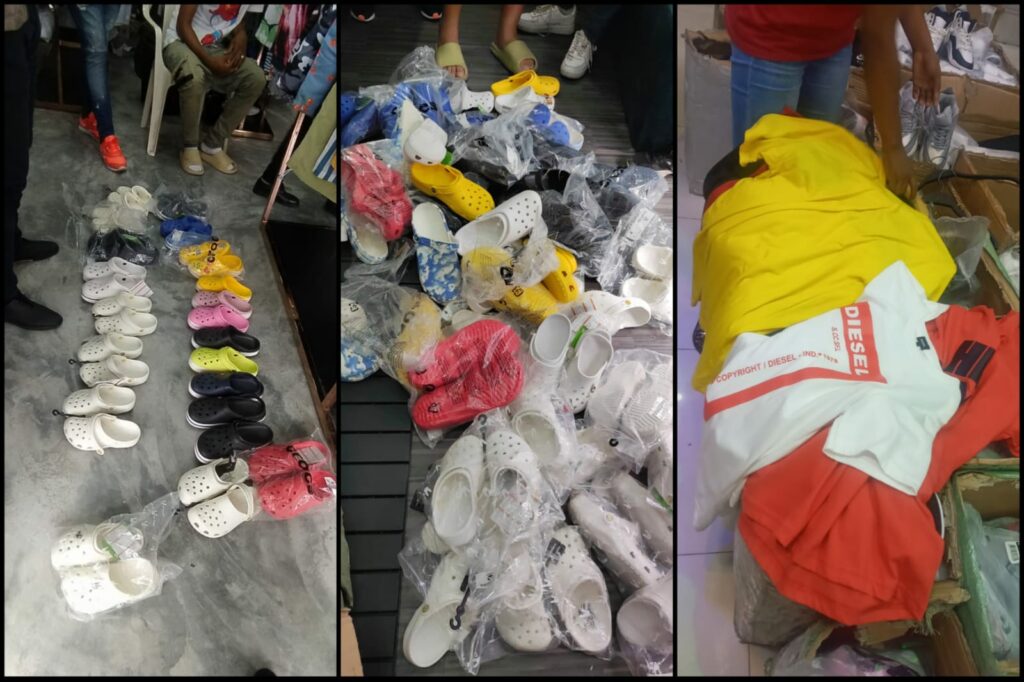 Policía Nacional y Fiscalía ocupan decenas de calzados falsificados
