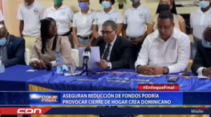 Aseguran reducción de fondos podría provocar cierre de Hogar Crea Dominicano